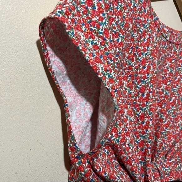 Zara Crop Tie Front Floral Print T Shirt Women’s Small Cowgirl Western Festival - Picture 5 of 8